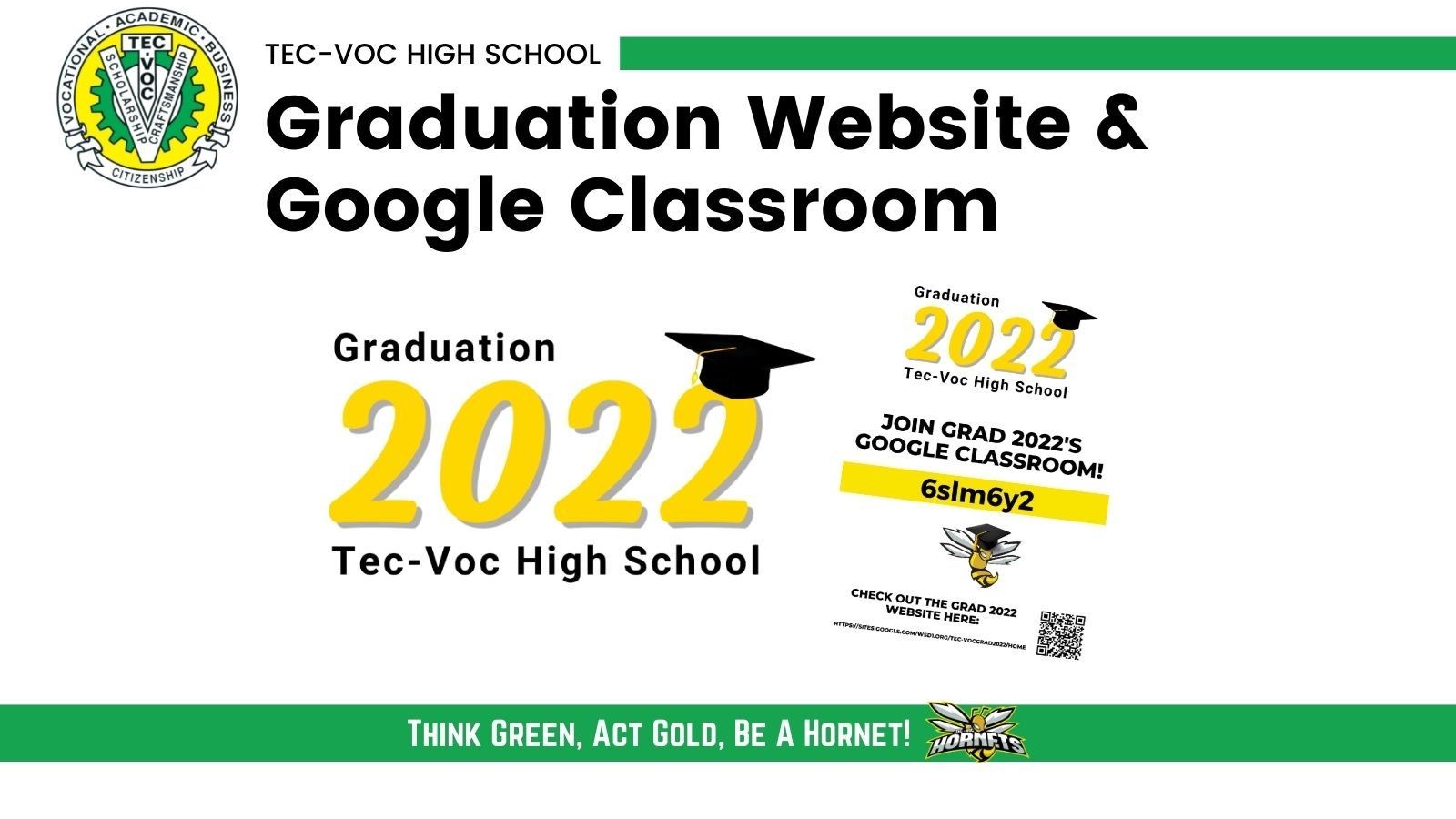Graduation Website & Google Classroom